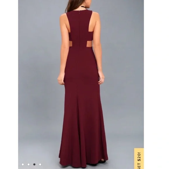 Lulus Loving Embrace Burgundy Cut Out Sleeveless Maxi Dress - Picture 4 of 13